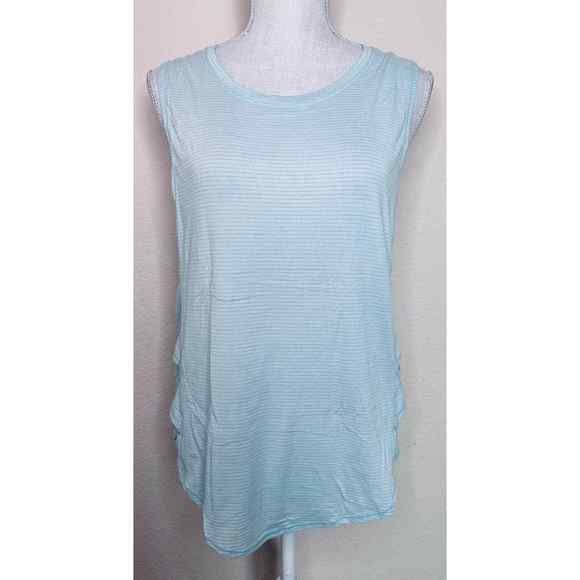 lululemon athletica Tops - Lululemon Womens Blue Criss Cross Tank Top Size 6-8